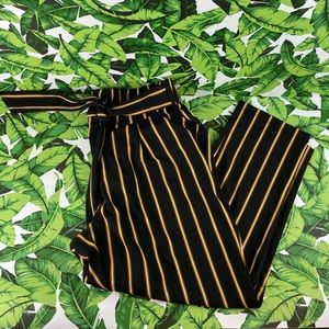5 for $25 Like An Angel Black Yellow Striped Pants